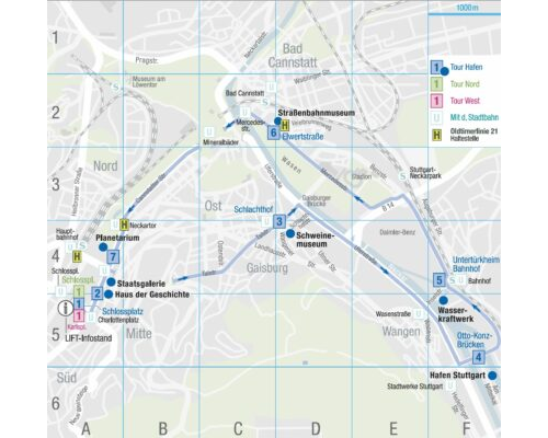 Stadtplan Tour Hafen
